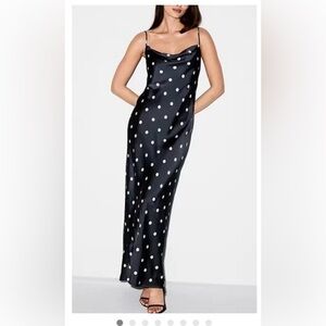 Old navy satin polka dot maxi